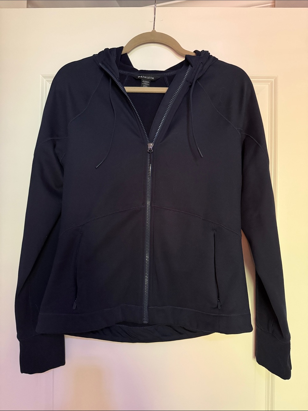 Athleta Unstoppable Fleece Lined Jacket Navy M